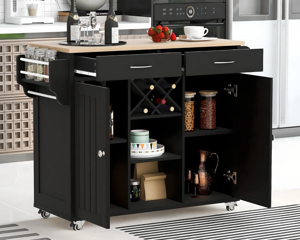 kitchen island on wheels with storage