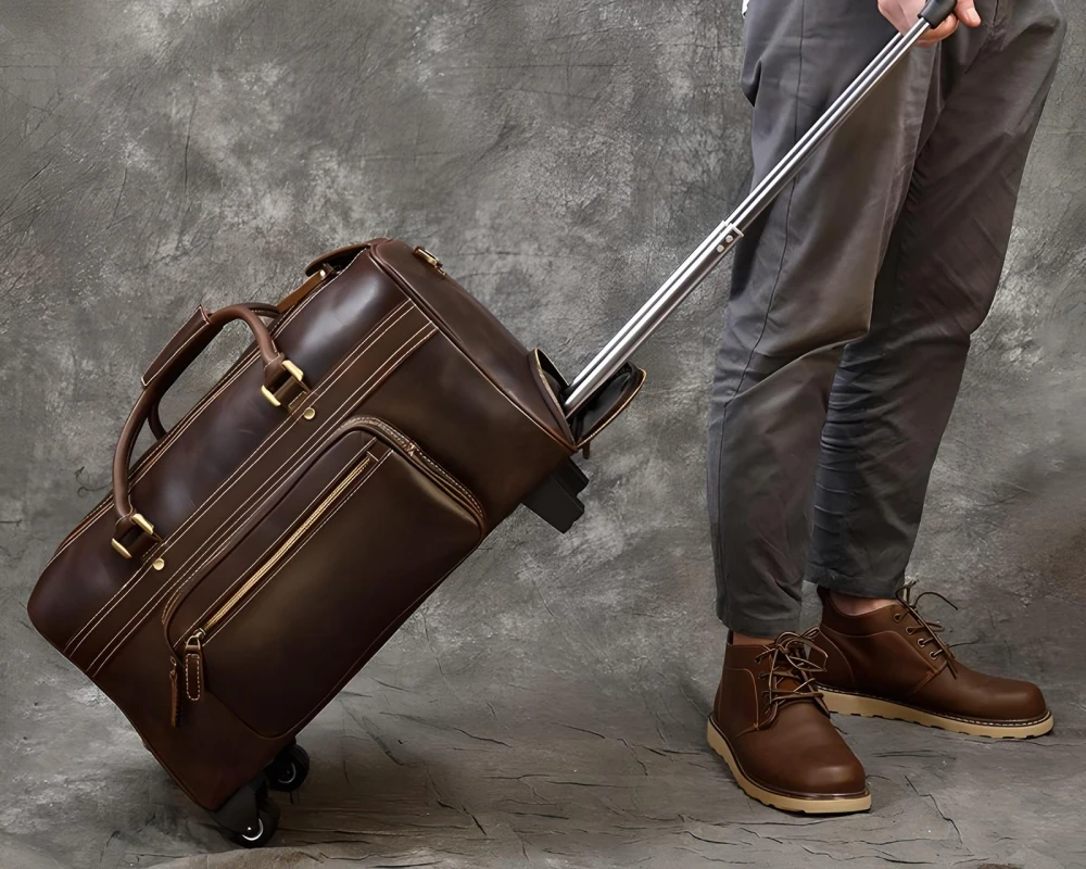 suit luggage with wheels