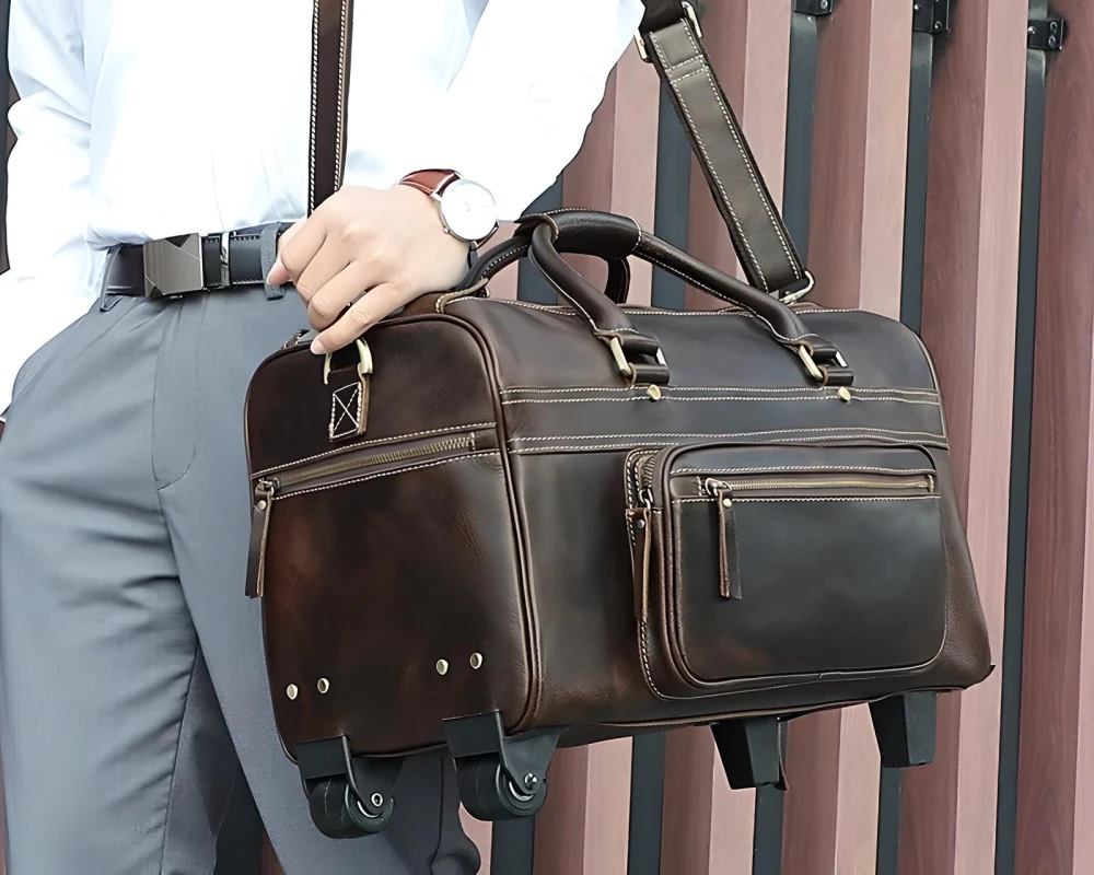 leather carry on travel bags