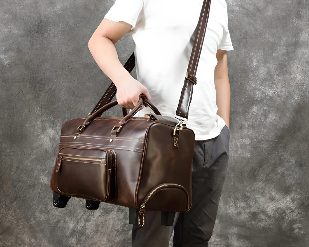 suit luggage with wheels